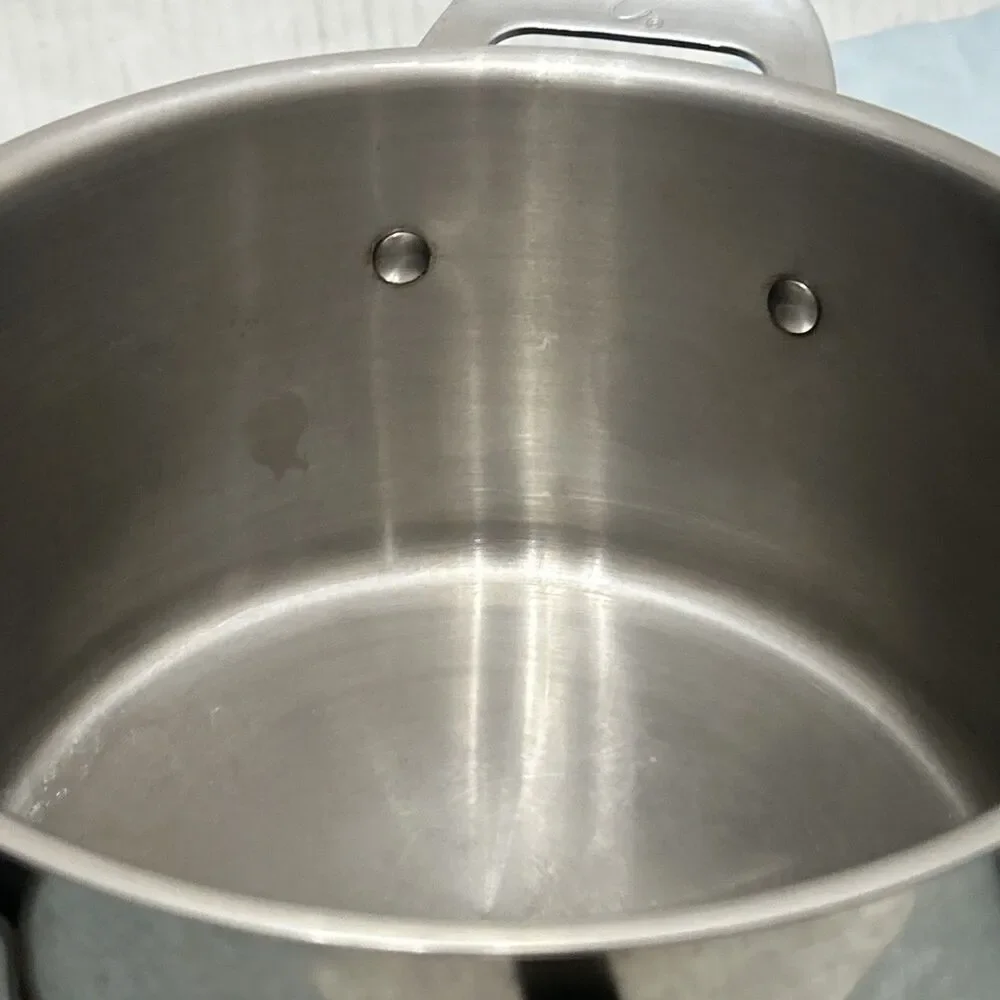 Emeril Lagasse 5 Qt 4.7 L Stock Pot Dutch Oven Stainless Steel with Clear Lid